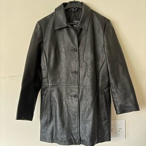 Vintage black leather jacket from Colebrook & Co.